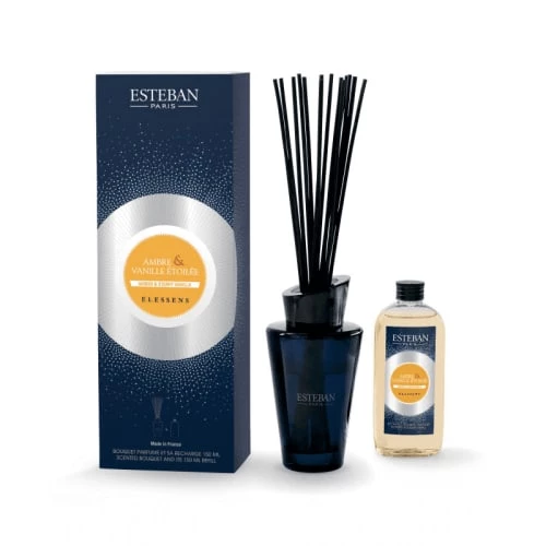 De gros ❤️ Esteban Senteurs Bouquet Parfumé Et Sa Recharge Ambre Et Vanille étoilée 👍 3 De gros ❤️ Esteban Senteurs Bouquet Parfumé Et Sa Recharge Ambre Et Vanille étoilée 👍