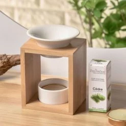 Budget 😀 Zen'Arôme Senteurs Brûle Parfum Arina En Céramique Et Bambou 🎉 -Huiles essentielles || Lanternes || Diffuseurs de parfums Soldes brule parfum arina en ceramique et bambou 5