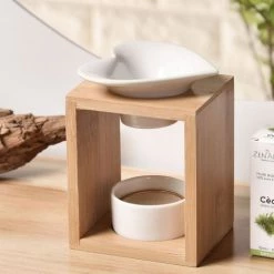Promo ⌛ Zen'Arôme Senteurs Brûle Parfum Arum En Céramique Et Bambou ✔️ -Huiles essentielles || Lanternes || Diffuseurs de parfums Soldes brule parfum arum en ceramique et bambou 4