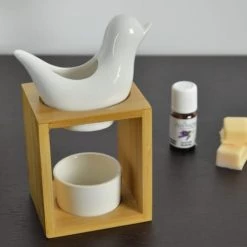 Meilleure vente 🎁 Zen'Arôme Senteurs Brûle Parfum Birdy Blanc 🛒 -Huiles essentielles || Lanternes || Diffuseurs de parfums Soldes brule parfum birdy blanc 2