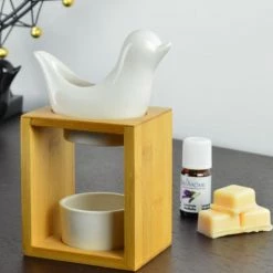 Meilleure vente 🎁 Zen'Arôme Senteurs Brûle Parfum Birdy Blanc 🛒 -Huiles essentielles || Lanternes || Diffuseurs de parfums Soldes brule parfum birdy blanc 3