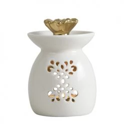 Bon marché 🎉 Mathilde M Senteurs Brûle-parfum Fleur ⭐ -Huiles essentielles || Lanternes || Diffuseurs de parfums Soldes brule parfum fleur 2