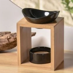 Offres 💯 Zen'Arôme Senteurs Brûle Parfum Kalos En Céramique Et Bambou 🔥 -Huiles essentielles || Lanternes || Diffuseurs de parfums Soldes brule parfum kalos en ceramique et bambou 1