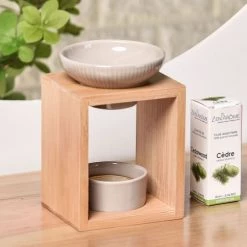 Budget 😉 Zen'Arôme Senteurs Brûle Parfum Yona En Céramique Et Bambou ⌛ -Huiles essentielles || Lanternes || Diffuseurs de parfums Soldes brule parfum yona en ceramique et bambou 3