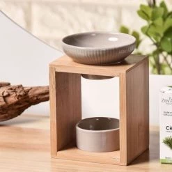 Budget 😉 Zen'Arôme Senteurs Brûle Parfum Yona En Céramique Et Bambou ⌛ -Huiles essentielles || Lanternes || Diffuseurs de parfums Soldes brule parfum yona en ceramique et bambou 4