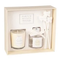 Acheter 😀 Maisons Du Monde Senteurs Coffret Bougie 50g Et Diffuseur De Parfum Douceur Poudrée 30 ML 👏 -Huiles essentielles || Lanternes || Diffuseurs de parfums Soldes coffret bougie parfumee 50g et diffuseur de parfum vanille orientale 30 ml 1000 12 31 186417 1