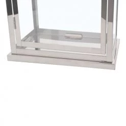 Meilleur prix 🎉 Beliani Lanternes Lanterne Argentée ⭐ -Huiles essentielles || Lanternes || Diffuseurs de parfums Soldes lanterne argentee 4