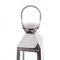 Acheter 💯 Beliani Lanternes Lanterne Argentée 53 Cm 🎉 -Huiles essentielles || Lanternes || Diffuseurs de parfums Soldes lanterne argentee 53 cm 5