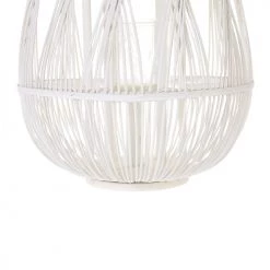 Le moins cher 🛒 Beliani Lanternes Lanterne Blanche 77 Cm 👏 -Huiles essentielles || Lanternes || Diffuseurs de parfums Soldes lanterne blanche 77 cm 5