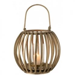 Meilleure affaire 👍 LANADECO Lanternes Lanterne Boule Alu Or H35cm ⌛ -Huiles essentielles || Lanternes || Diffuseurs de parfums Soldes lanterne boule alu or h35cm 1