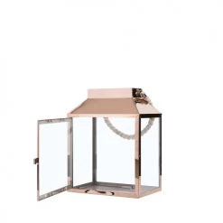 Le moins cher ❤️ Beliani Lanternes Lanterne Cuivrée 🎉 -Huiles essentielles || Lanternes || Diffuseurs de parfums Soldes lanterne cuivree 8