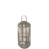 Coupon 🧨 LANADECO Lanternes Lanterne Cylindre Bois Gris H67cm 🤩