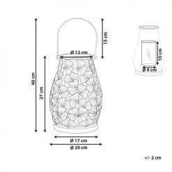 Le moins cher 🔔 Beliani Lanternes Lanterne Décorative Doré 😉 -Huiles essentielles || Lanternes || Diffuseurs de parfums Soldes lanterne decorative dore 5