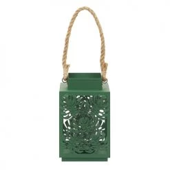 Le moins cher 🛒 Beliani Lanternes Lanterne Décorative Verte 🤩 -Huiles essentielles || Lanternes || Diffuseurs de parfums Soldes lanterne decorative verte 3