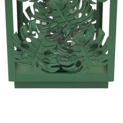 Le moins cher 🛒 Beliani Lanternes Lanterne Décorative Verte 🤩 -Huiles essentielles || Lanternes || Diffuseurs de parfums Soldes lanterne decorative verte 5