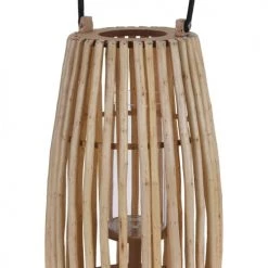 Remise 🎉 Wadiga Lanternes Lanterne En Bambou Et Bougeoir En Verre - 25x25x42cm 👍 -Huiles essentielles || Lanternes || Diffuseurs de parfums Soldes lanterne en bambou et bougeoir en verre 25x25x42cm 2