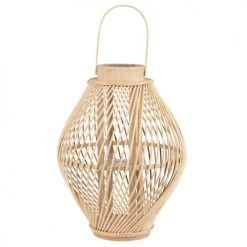 Tout neuf 🔔 Maisons Du Monde Lanternes Lanterne En Bambou Et Verre 🛒