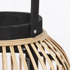 Budget 💯 Mica Decorations Lanternes Lanterne En Bambou Marron H31 🧨 -Huiles essentielles || Lanternes || Diffuseurs de parfums Soldes lanterne en bambou marron h31 2