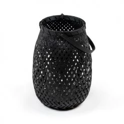 Acheter 🤩 Compactor Lanternes Lanterne En Bambou Naturel Tressé Noir H25cm 🤩 -Huiles essentielles || Lanternes || Diffuseurs de parfums Soldes lanterne en bambou naturel tresse noir h25cm 4