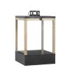 Meilleur prix ⌛ Mica Decorations Lanternes Lanterne En Bois Et Métal Noir H42 ❤️