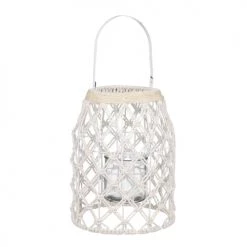 Les meilleures critiques de ✔️ Mica Decorations Lanternes Lanterne En Coton Blanc Cassé Et Verre H30 ⌛