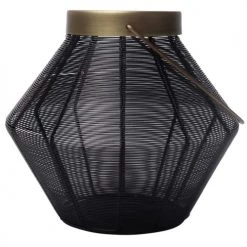 Sortie 🤩 Zago Lanternes Lanterne En Fer Finition Noire Et Laiton Antique 🧨 -Huiles essentielles || Lanternes || Diffuseurs de parfums Soldes lanterne en fer finition noire et laiton antique 4