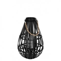 Offres 🔔 LANADECO Lanternes Lanterne En Forme De Goutte Bambou Noir H60cm 😉 -Huiles essentielles || Lanternes || Diffuseurs de parfums Soldes lanterne en forme de goutte bambou noir h60cm 3
