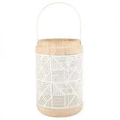 Offres ✔️ Maisons Du Monde Lanternes Lanterne En Métal Ajouré Et Paulownia ✨