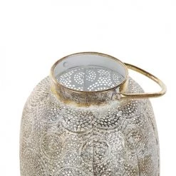 Budget 🌟 Beliani Lanternes Lanterne En Métal Doré 40 Cm 🎉 -Huiles essentielles || Lanternes || Diffuseurs de parfums Soldes lanterne en metal dore 40 cm 2