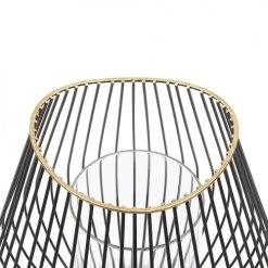 Meilleure affaire ✨ Beliani Lanternes Lanterne Filaire En Métal Noir 🌟 -Huiles essentielles || Lanternes || Diffuseurs de parfums Soldes lanterne filaire en metal noir 2