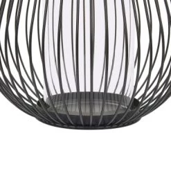 Meilleure affaire ✨ Beliani Lanternes Lanterne Filaire En Métal Noir 🌟 -Huiles essentielles || Lanternes || Diffuseurs de parfums Soldes lanterne filaire en metal noir 5