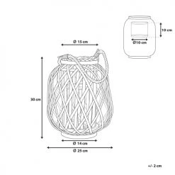 Sortie 🤩 Beliani Lanternes Lanterne Marron De 30 Cm 🎁 -Huiles essentielles || Lanternes || Diffuseurs de parfums Soldes lanterne marron de 30 cm 4
