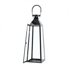 Meilleure affaire 🤩 Beliani Lanternes Lanterne Noire 53 Cm ✔️ -Huiles essentielles || Lanternes || Diffuseurs de parfums Soldes lanterne noire 53 cm 2