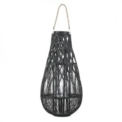 Promo ⌛ Beliani Lanternes Lanterne Noire 77 Cm 🔔 -Huiles essentielles || Lanternes || Diffuseurs de parfums Soldes lanterne noire 77 cm 2