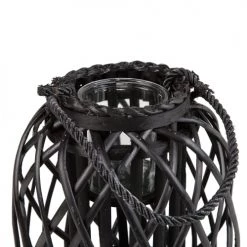 Remise 😉 Beliani Lanternes Lanterne Noire De 30 Cm ❤️ -Huiles essentielles || Lanternes || Diffuseurs de parfums Soldes lanterne noire de 30 cm 2