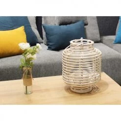 Bon marché 😉 Meubletmoi Lanternes Lanterne Photophore 28 Cm 🔥 -Huiles essentielles || Lanternes || Diffuseurs de parfums Soldes lanterne photophore 28 cm 2