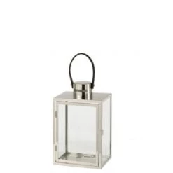Meilleur prix 🌟 LANADECO Lanternes Lanterne Rectangulaire Métal/verre Or H43cm 🥰 -Huiles essentielles || Lanternes || Diffuseurs de parfums Soldes lanterne rectangulaire metal verre argent h44cm