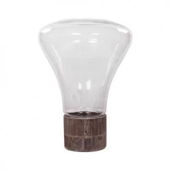 De gros 😍 ReCollection Lanternes Lanterne Verre Et Bois Clair H38 🔔