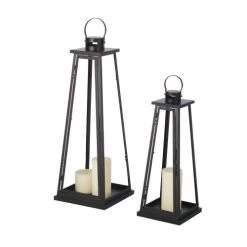Tout neuf 🔔 Maisons Du Monde Lanternes D'extérieur En Métal Noir (x2) 😍 -Huiles essentielles || Lanternes || Diffuseurs de parfums Soldes lanternes d exterieur en metal noir x2 1000 9 23 211132 3
