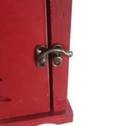 Offres 😉 Mobili Rebecca Lot De 2 Lanternes En Métal Bois Et Verre Rouge ✔️ -Huiles essentielles || Lanternes || Diffuseurs de parfums Soldes lot de 2 lanternes en metal bois et verre rouge 4