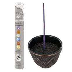 Nouveau 💯 Les Encens Du Monde Senteurs Porte-encens Coupelle En Fonte Zen Noir & Or + Encens Ayurvédique 🎁